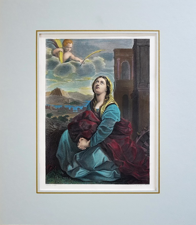 SANTA CATERINA (da un dipinto di Guifdo Reni)