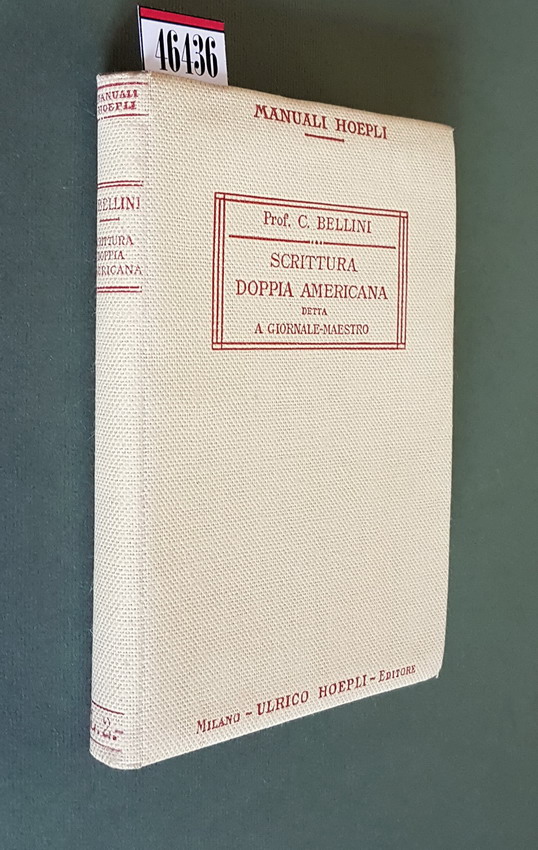 SCRITTURA DOPPIA AMERICANA detta A GIORNALE MAESTRO