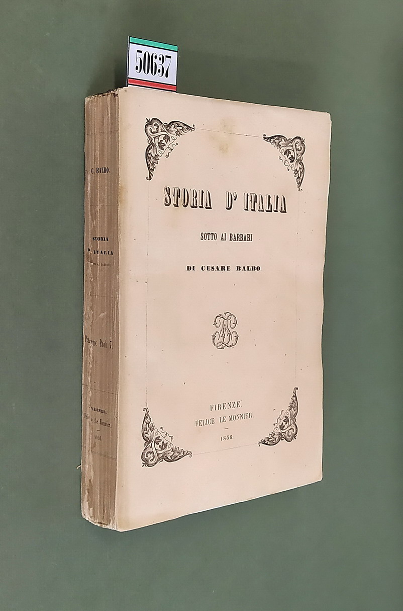 STORIA D'ITALIA SOTTO I BARBARI