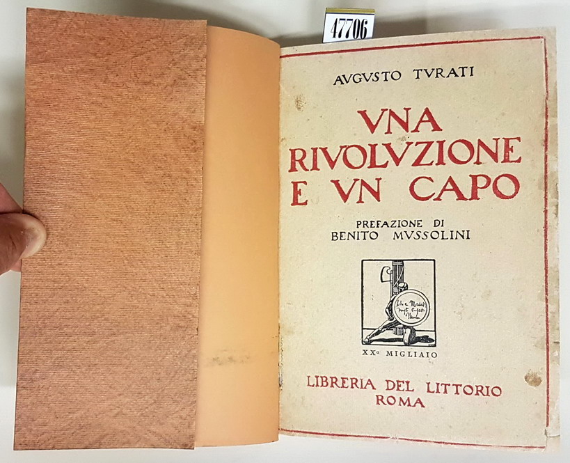 UNA RIVOLUZIONE E UN CAPO con prefazione di S. E. …