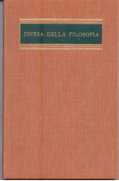 DIFESA DELLA FILOSOFIA