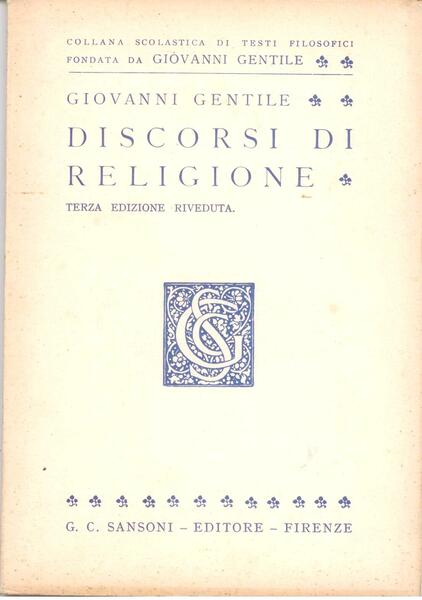 DISCORSI DI RELIGIONE (COMPENDIO)