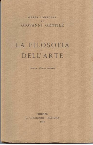 LA FILOSOFIA DELL'ARTE