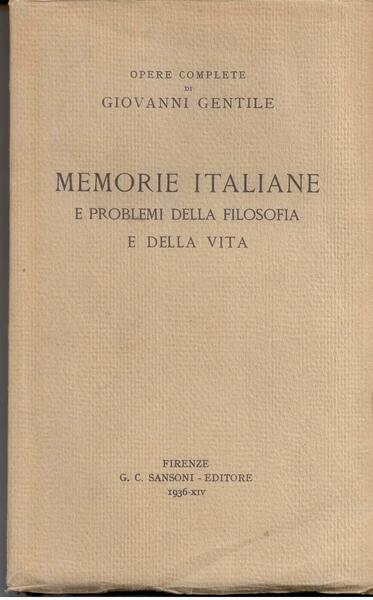 MEMORIE ITALIANE