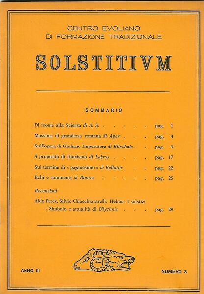 SOLSTITIVM ANNO III - N.3