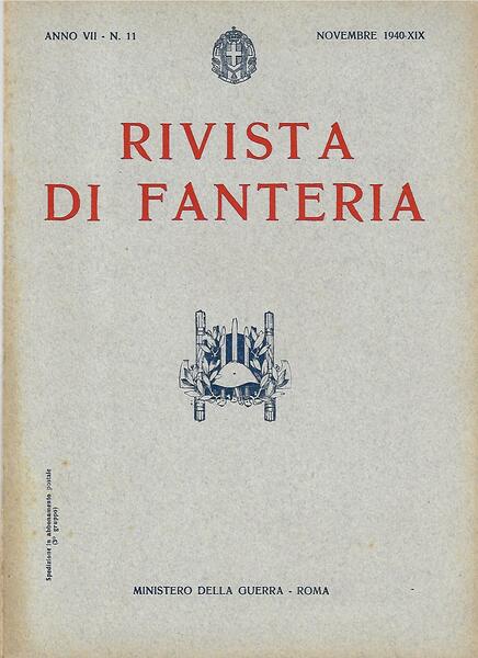 RIVISTA DI FANTERIA - ANNO VII - N. 11 - …