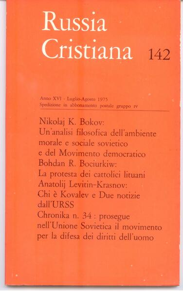 RUSSIA CRISTIANA N. 142 - LUG/AGO 1975