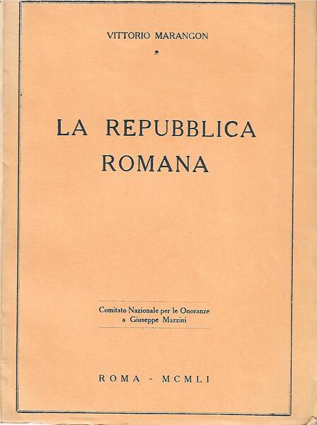 LA REPUBBLICA ROMANA