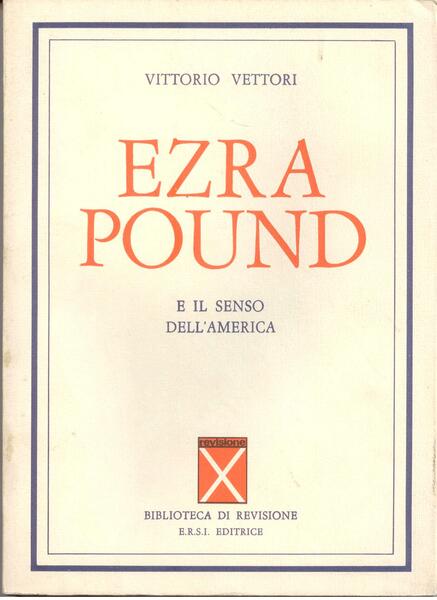 EZRA POUND E IL SENSO DELL'AMERICA