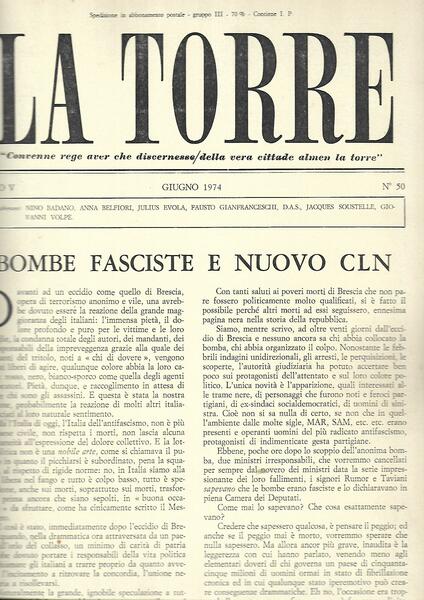 LA TORRE - MENSILE - ANNO V-1974 - N. 50 …