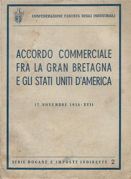ACCORDO COMMERCIALE FRA LA GRAN BRETAGNA E GLI STA