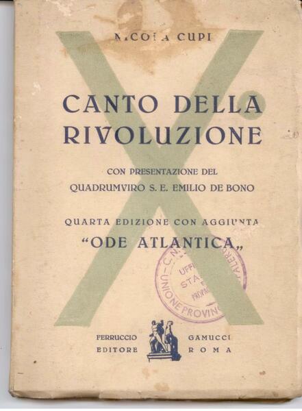 CANTO DELLA RIVOLUZIONE