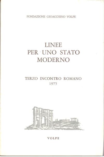 LINEE PER UNO STATO MODERNO