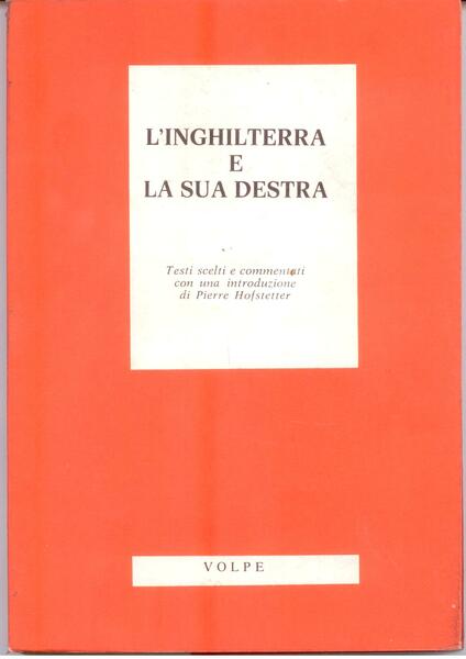 L'INGHILTERRA E LA SUA DESTRA