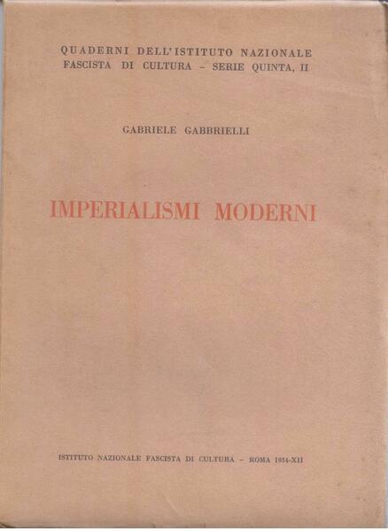 IMPERIALISMI MODERNI