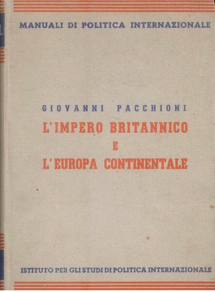 L'IMPERO BRITANNICO E L'EUROPA CONTINENTALE