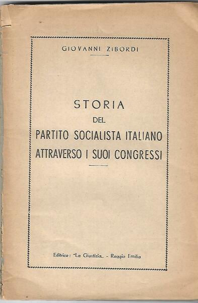 STORIA DEL PARTITO SOCIALISTA ITALIANO ATTRAVERS