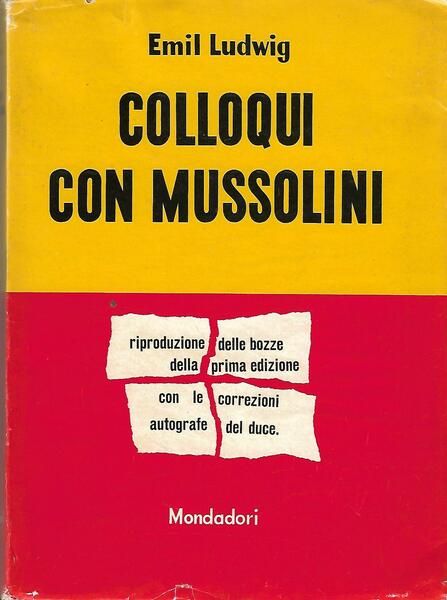 COLLOQUI CON MUSSOLINI