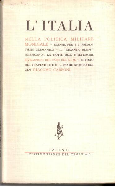 L'ITALIA NELLA POLITICA MILITARE MONDIALE