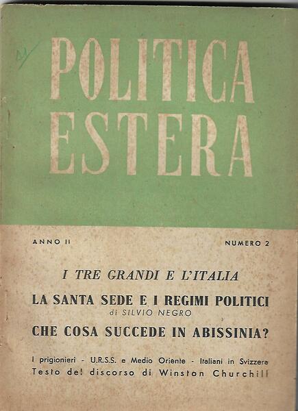 POLITICA ESTERA ANNO II N. 2 - FEB 1945