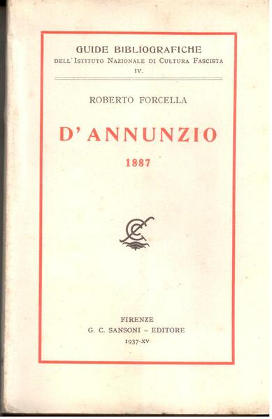 D'ANNUNZIO 1887