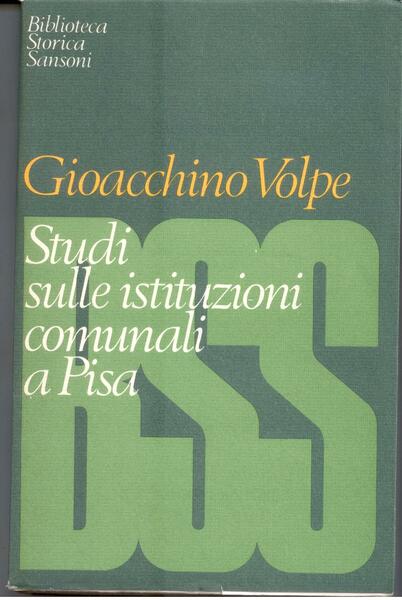 STUDI SULLE ISTITUZIONI COMUNALI A PISA