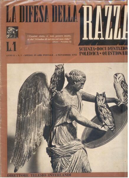 LA DIFESA DELLA RAZZA - ANNO II N. 1