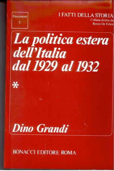 LA POLITICA ESTERA DELL'ITALIA DAL 1929 AL 1932