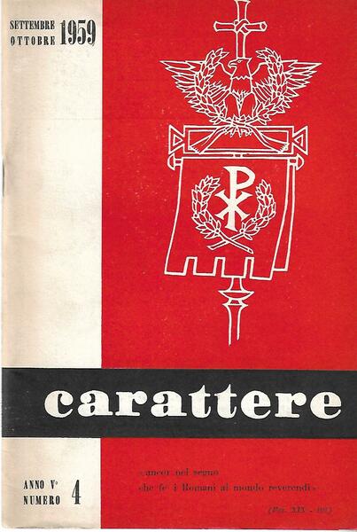 CARATTERE - ANNO V - N. 4 - 1959 - …