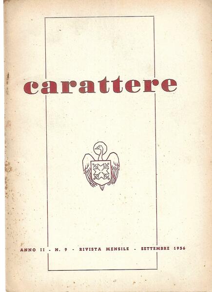 CARATTERE - ANNO II N. 9 - 1956 - SETTEMBRE