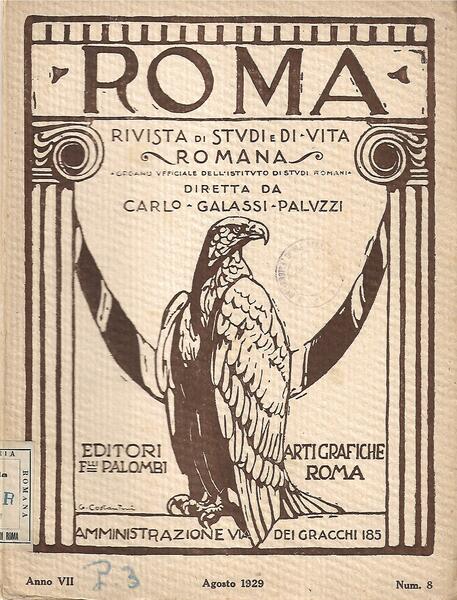 ROMA - ANNO VII-N.8 - AGOSTO 1929