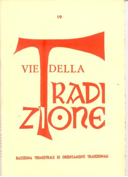 VIE DELLA TRADIZIONE N. 19