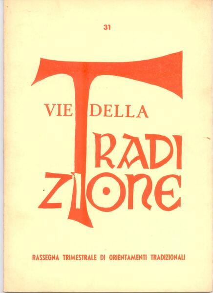 VIE DELLA TRADIZIONE N. 31