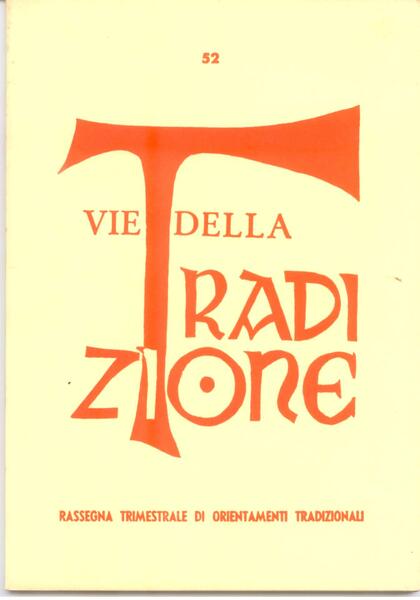 VIE DELLA TRADIZIONE N. 52