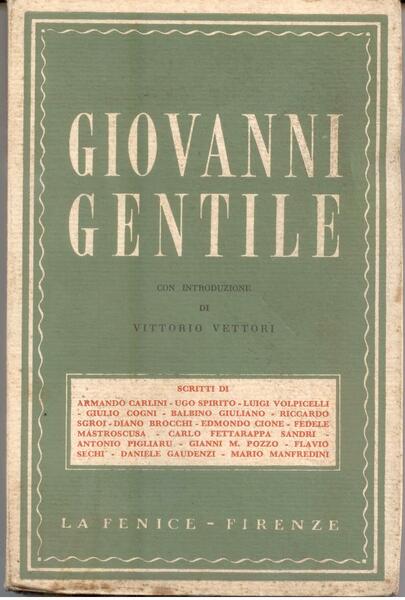 GIOVANNI GENTILE