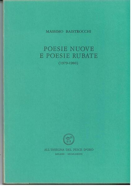 POESIE NUOVE E POESIE RUBATE