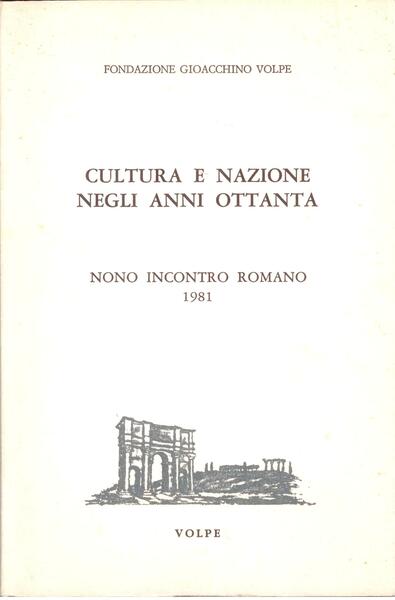 CULTURA E NAZIONE NEGLI ANNI OTTANTA