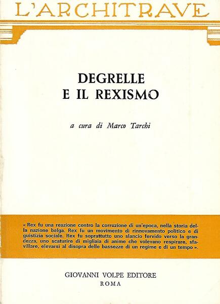 DEGRELLE E IL REXISMO