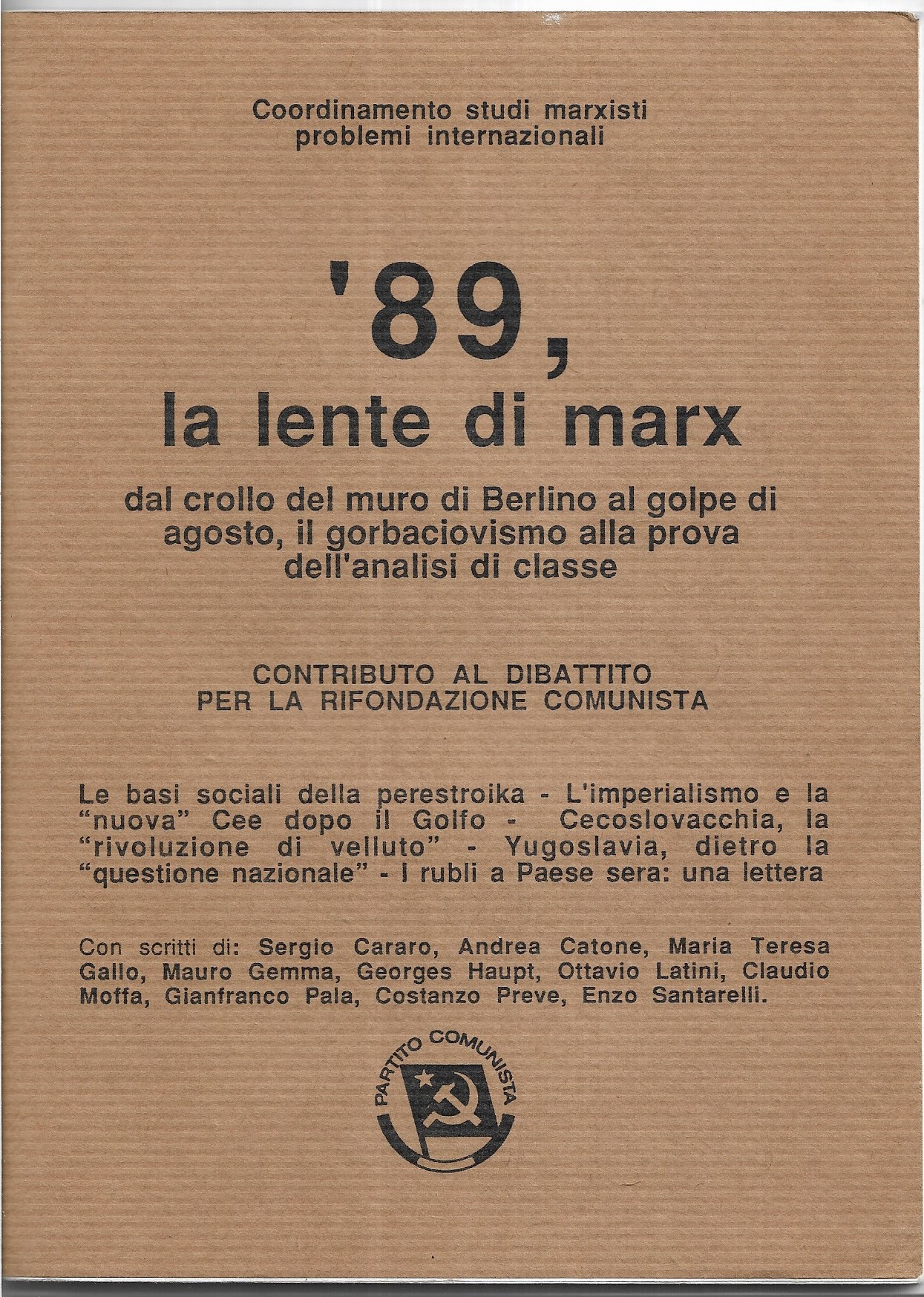 '89, la lente di Marx