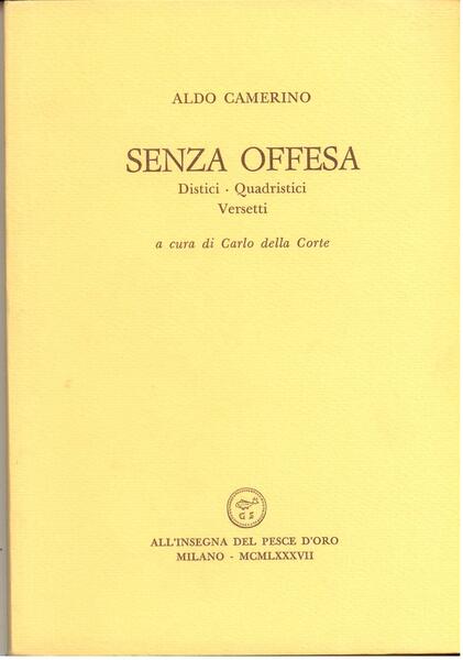 SENZA OFFESA