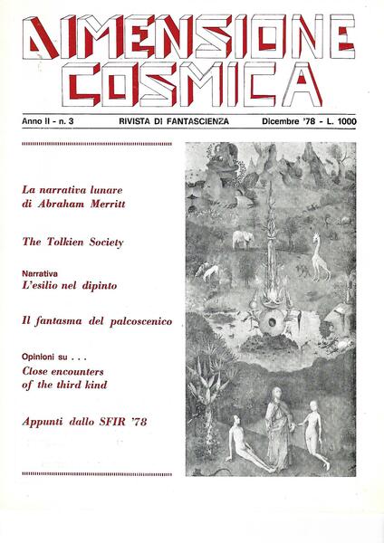 DIMENSIONE COSMICA - anno II n. 3 - dicembre 1978