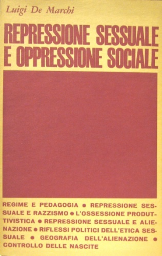 Repressione sessuale e oppressione sociale.