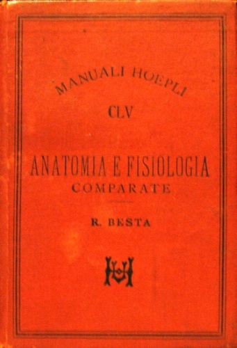 Anatomia e fisiologia comparate. Con 34 incisioni.