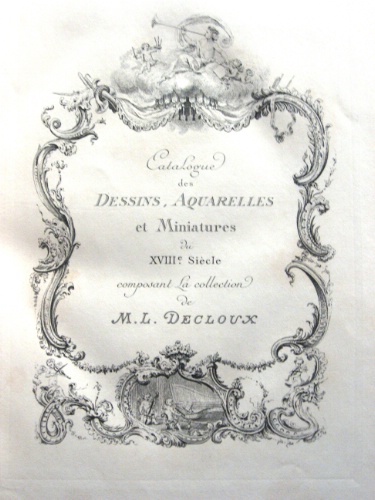 Dessins, Aquarelles, Gouaches et Tableaux du XVIIIe Siècle. Œuvres de …