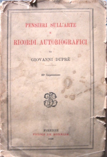 Pensieri sull'arte e ricordi autobiografici. 36a impressione.