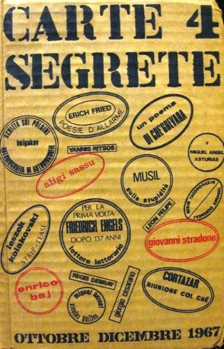 Carte segrete. Rivista trimestrale di lettere e arti. Direttore Domenico …