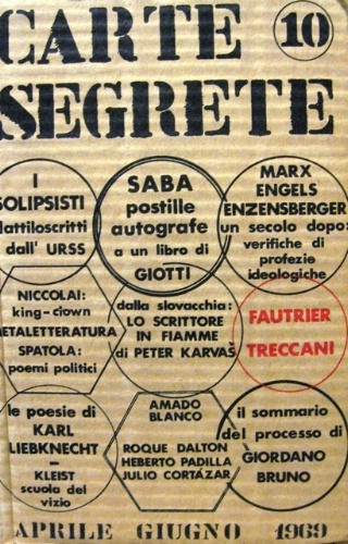 Carte segrete. Rivista trimestrale di lettere e arti. Direttore Domenico …