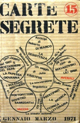 Carte segrete. Rivista trimestrale di lettere e arti. Direttore Domenico …