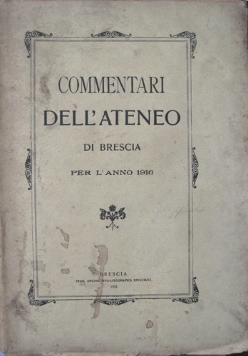 Commentari dell'Ateneo Scienze, Lettere e Arti in Brescia per l'anno …