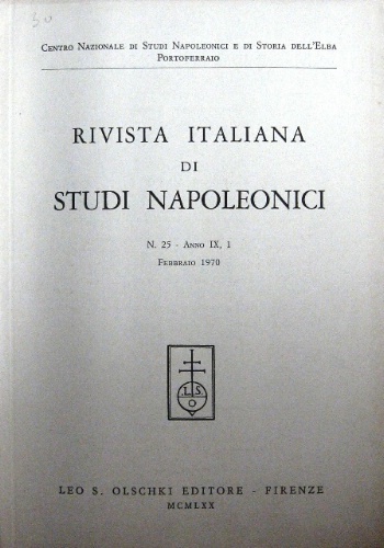 Rivista italiana di studi napoleonici.